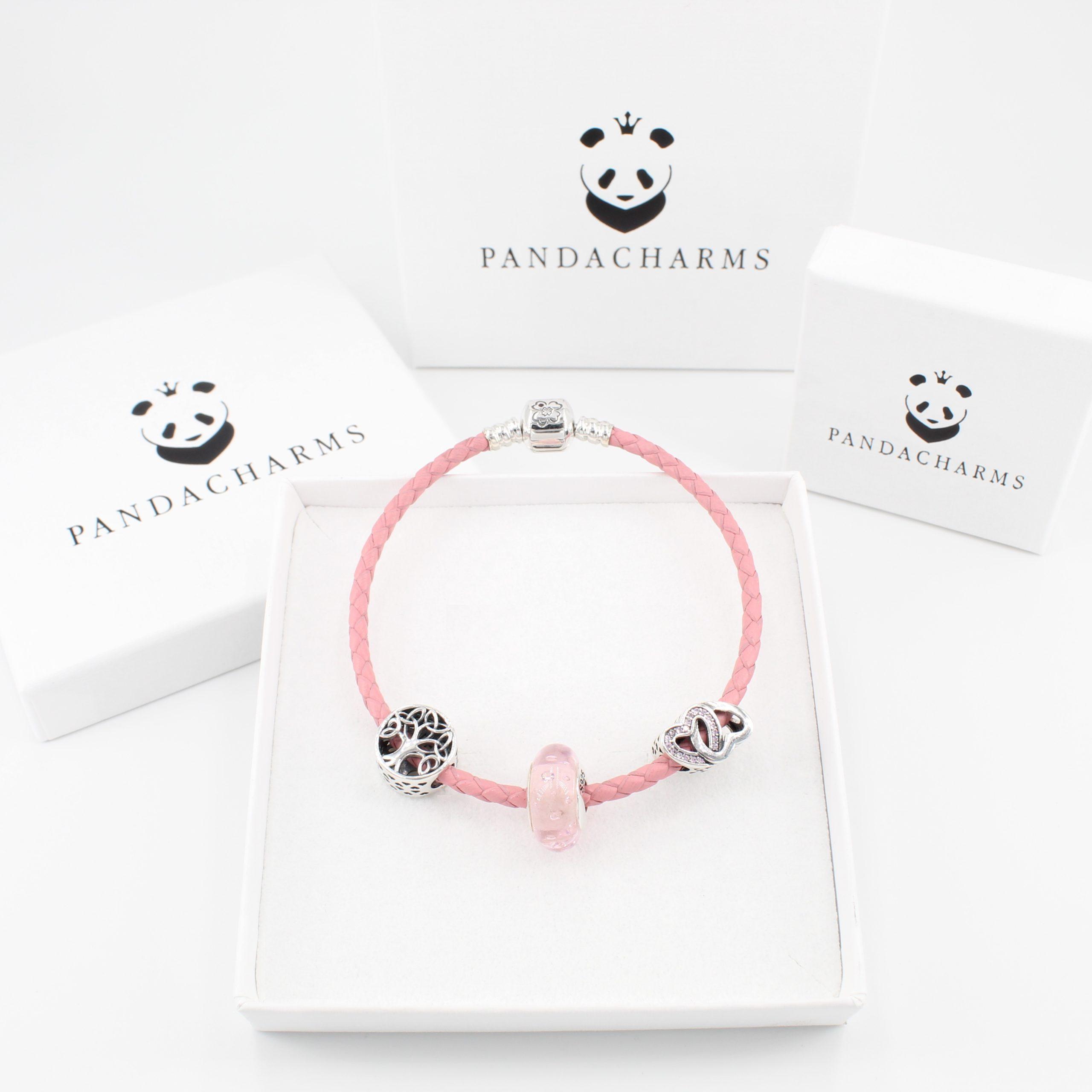 S01208 pandacharms rosa armband set pink nature pic02 1 scaled