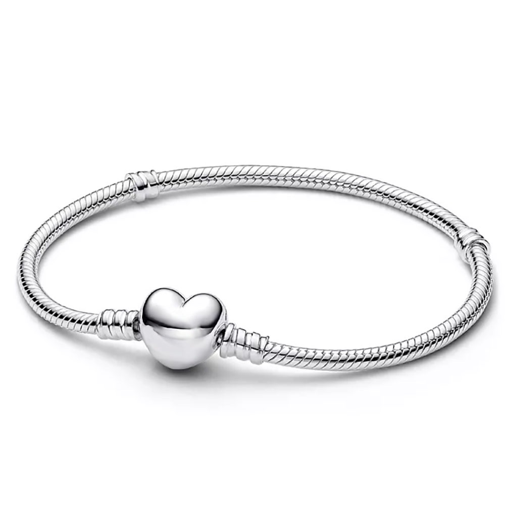 PANDACHARMS Charm Armband mit Herzverschluss, SKU B01041