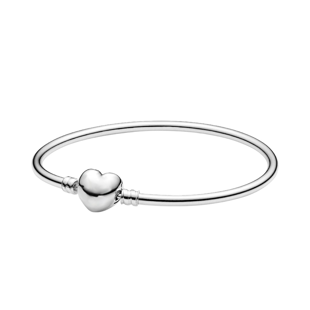 PANDACHARMS Armreif für Charms mit Herzverschluss, SKU B01046