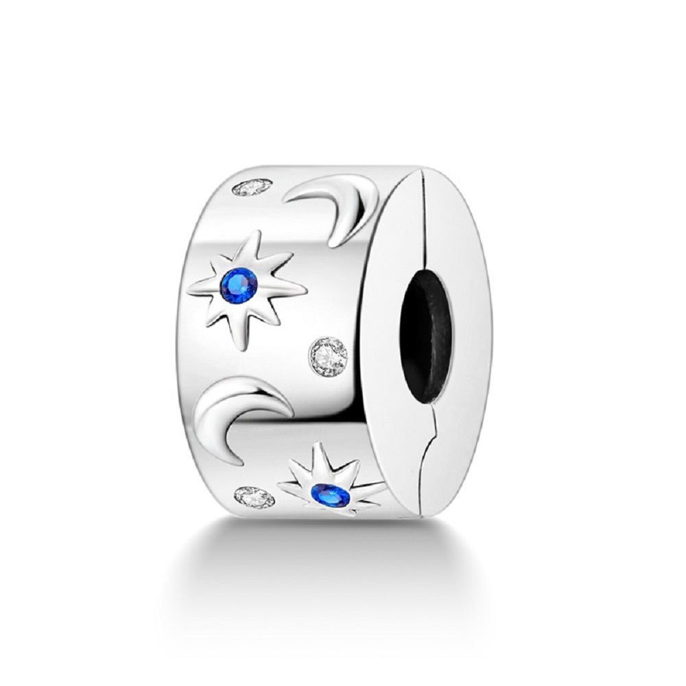 PANDACHARMS Mond und Sterne Clip Charm, SKU C04008