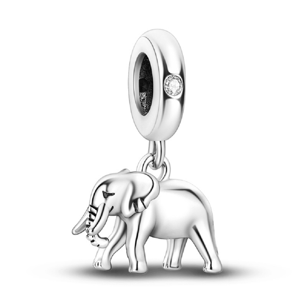 PANDACHARMS Elefant aus Silber Charm Anhänger, SKU C04011