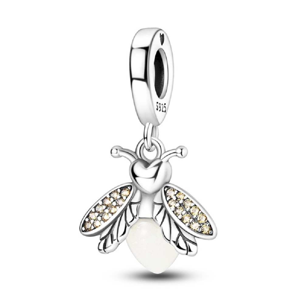 PANDACHARMS Leuchtendes Glühwürmchen Charm Anhänger, SKU C04012