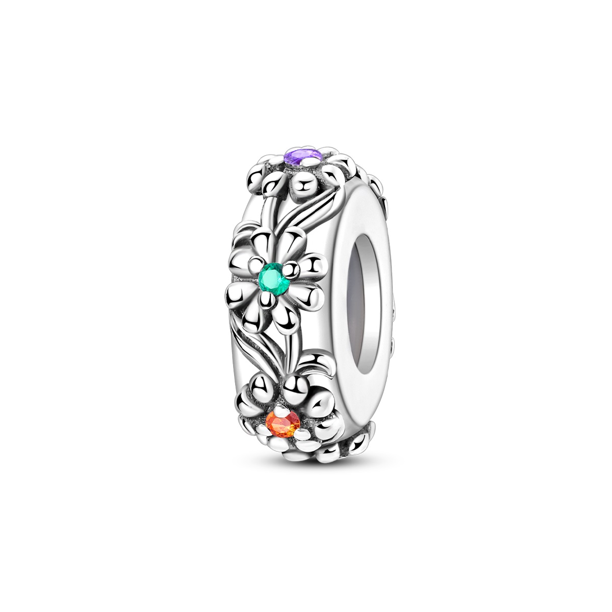 PANDACHARMS Pastellblüten Zwischenelement Stopper Charm, SKU C04053