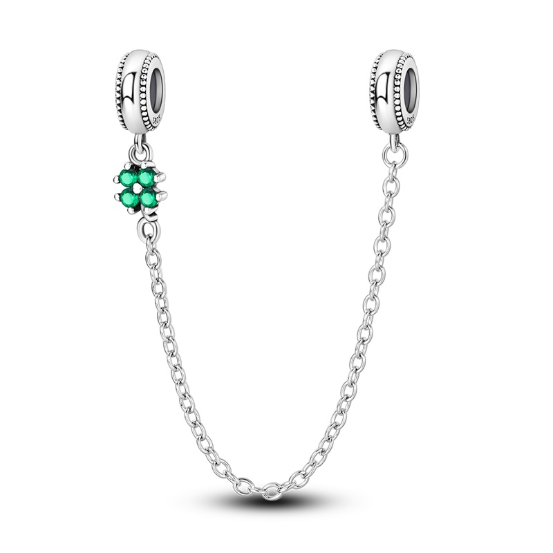 PANDACHARMS Kleeblatt Stopper Sicherheitskette, SKU C04055