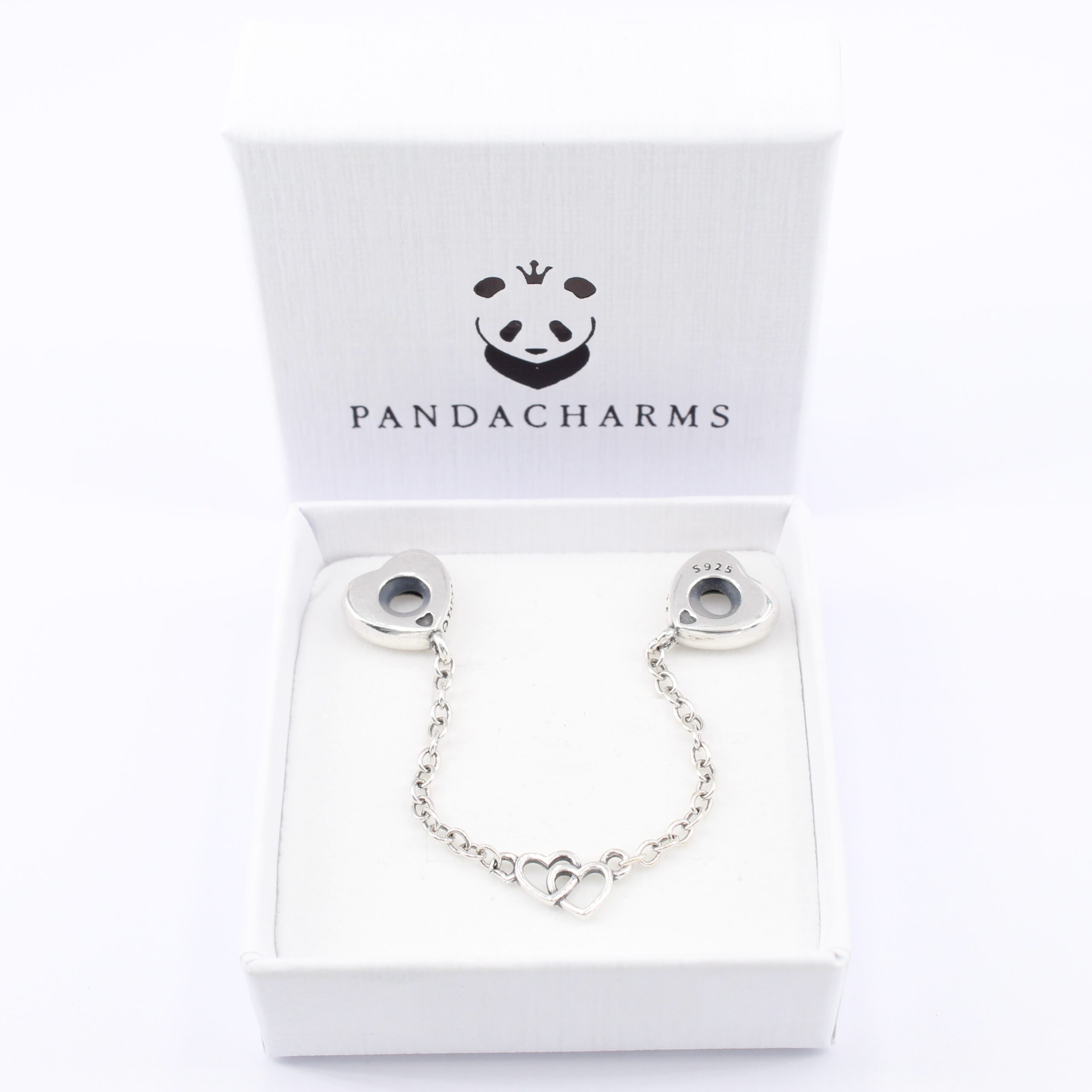 Alternative view of Verschlungene Herzen Stopper Sicherheitskette