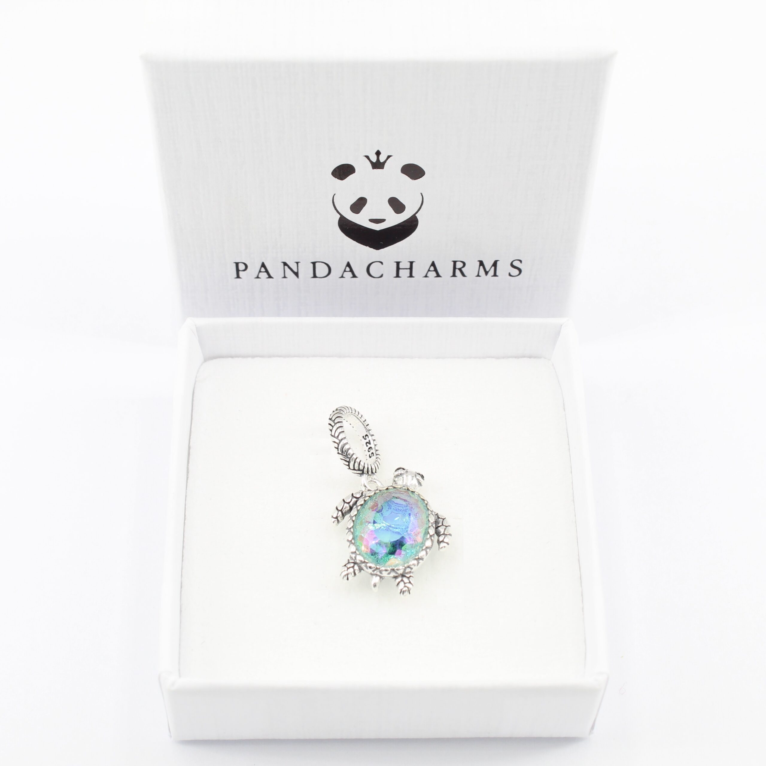 Alternative view of Perlmuttfarbene Wasserschildkröte Charm Anhänger