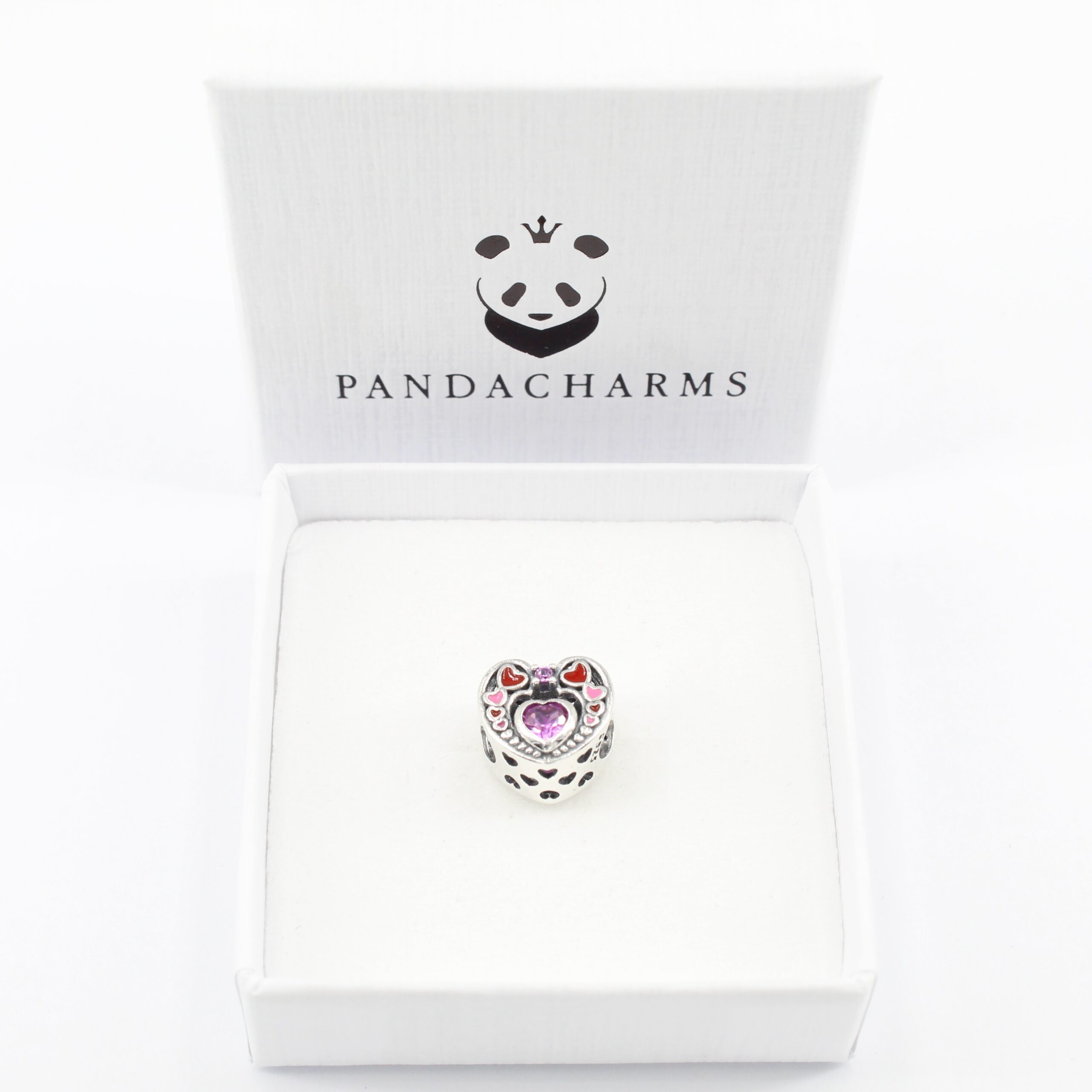 Alternative view of Pinke Herzgeschenke Charm