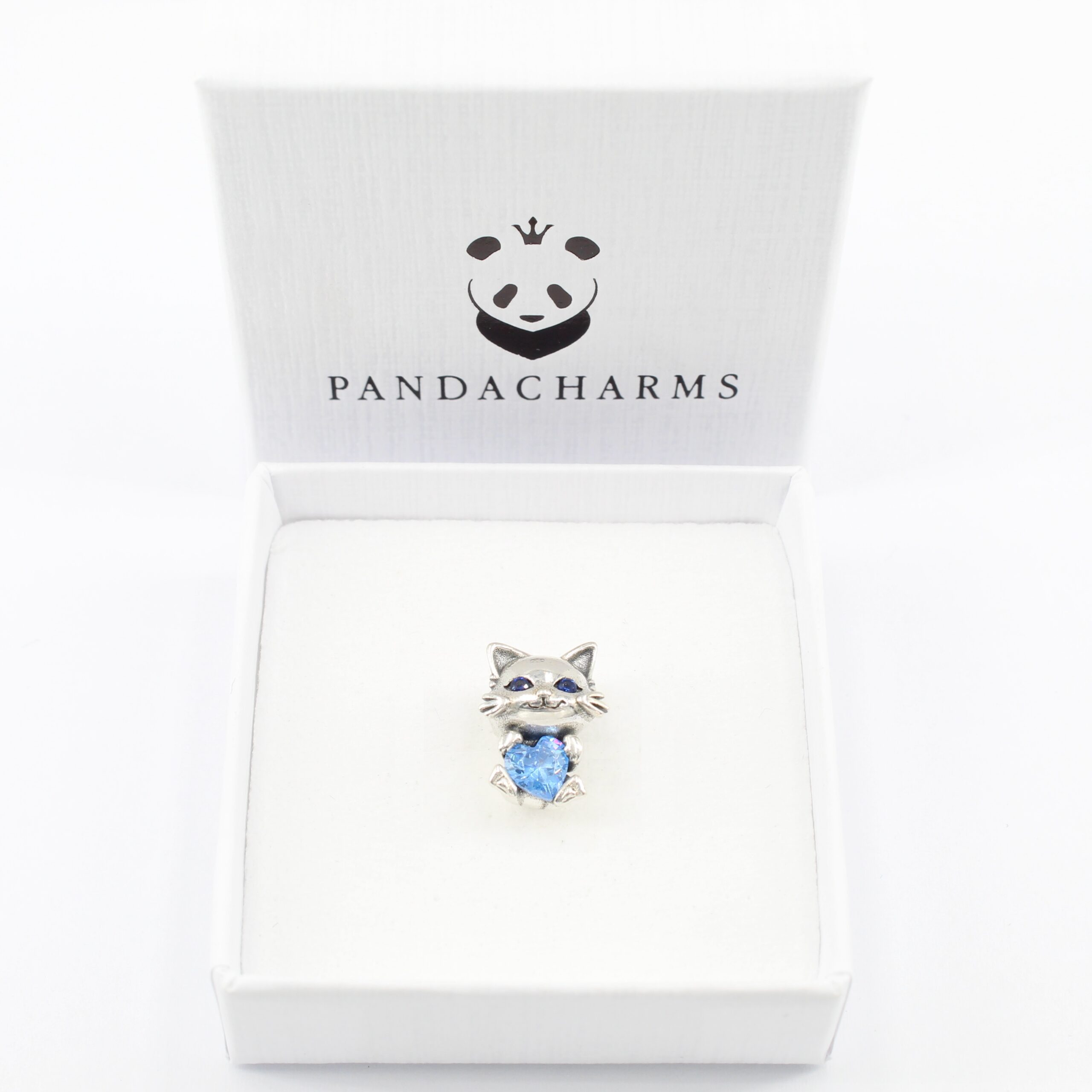 Alternative view of Katze mit Blauem Herz Charm