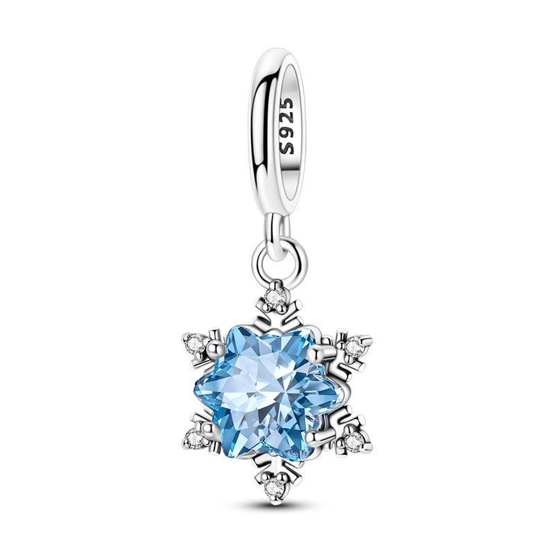 PANDACHARMS Blauer Eiskristall Charm Anhänger, SKU C04076