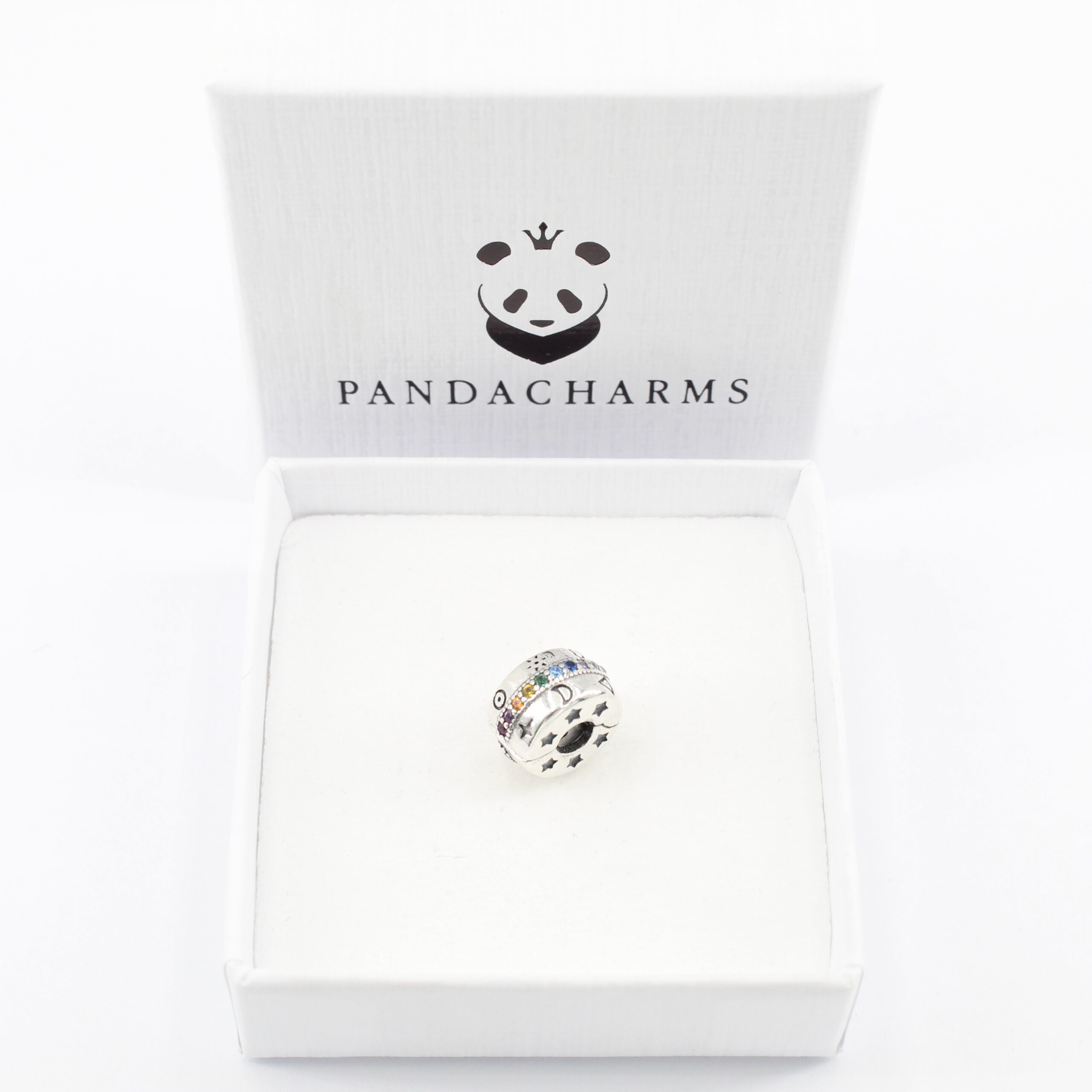 Alternative view of Runensysmbole mit Bunter Steinreihe Clip Charm