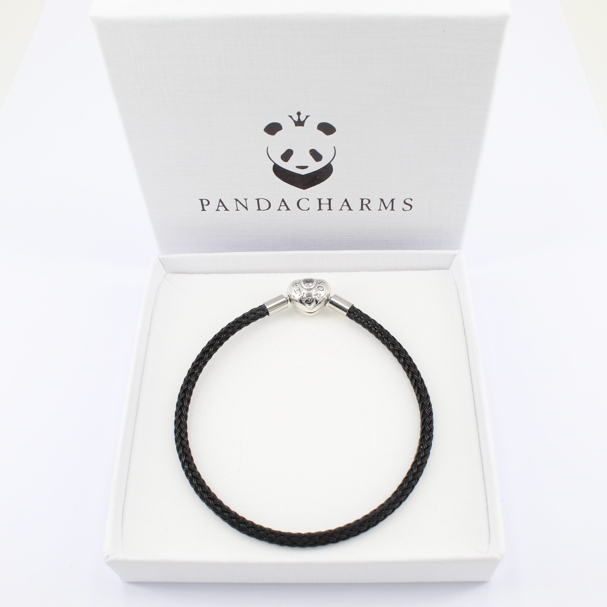 Alternative view of Schwarzes Charm Armband Forever Herz