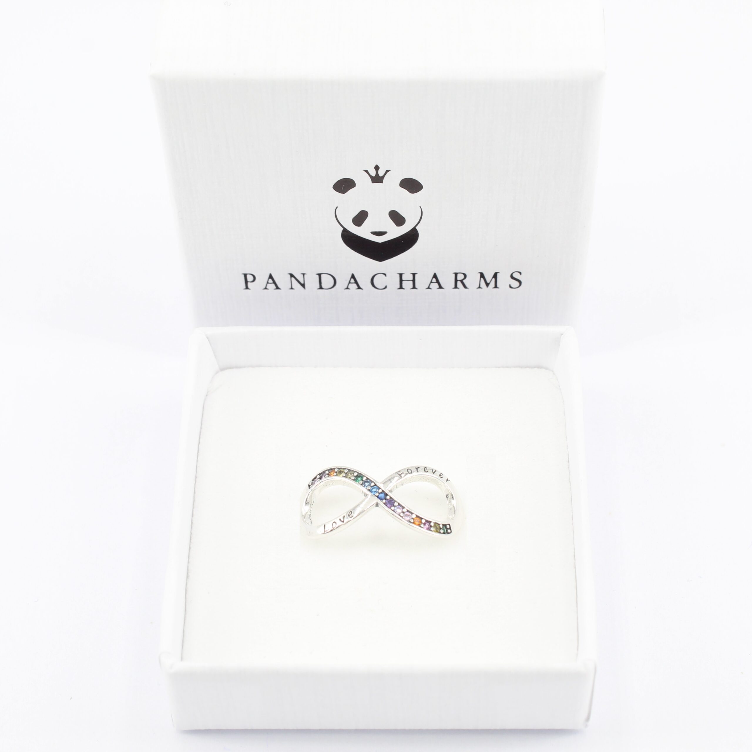 Alternative view of Infinity Charm mit Bunten Steinen