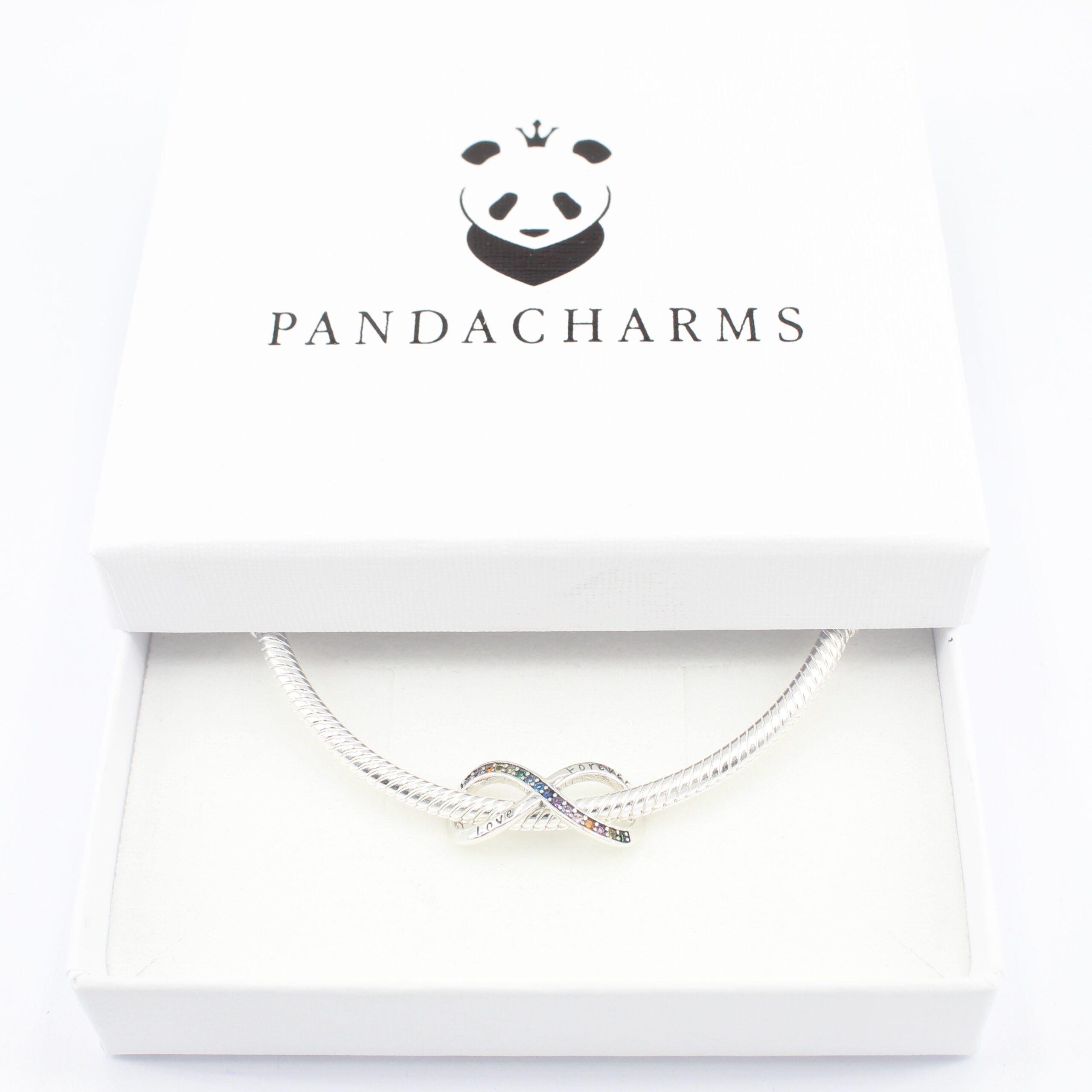 Infinity Charm mit Bunten Steinen 3 Infinity Charm mit Bunten Steinen