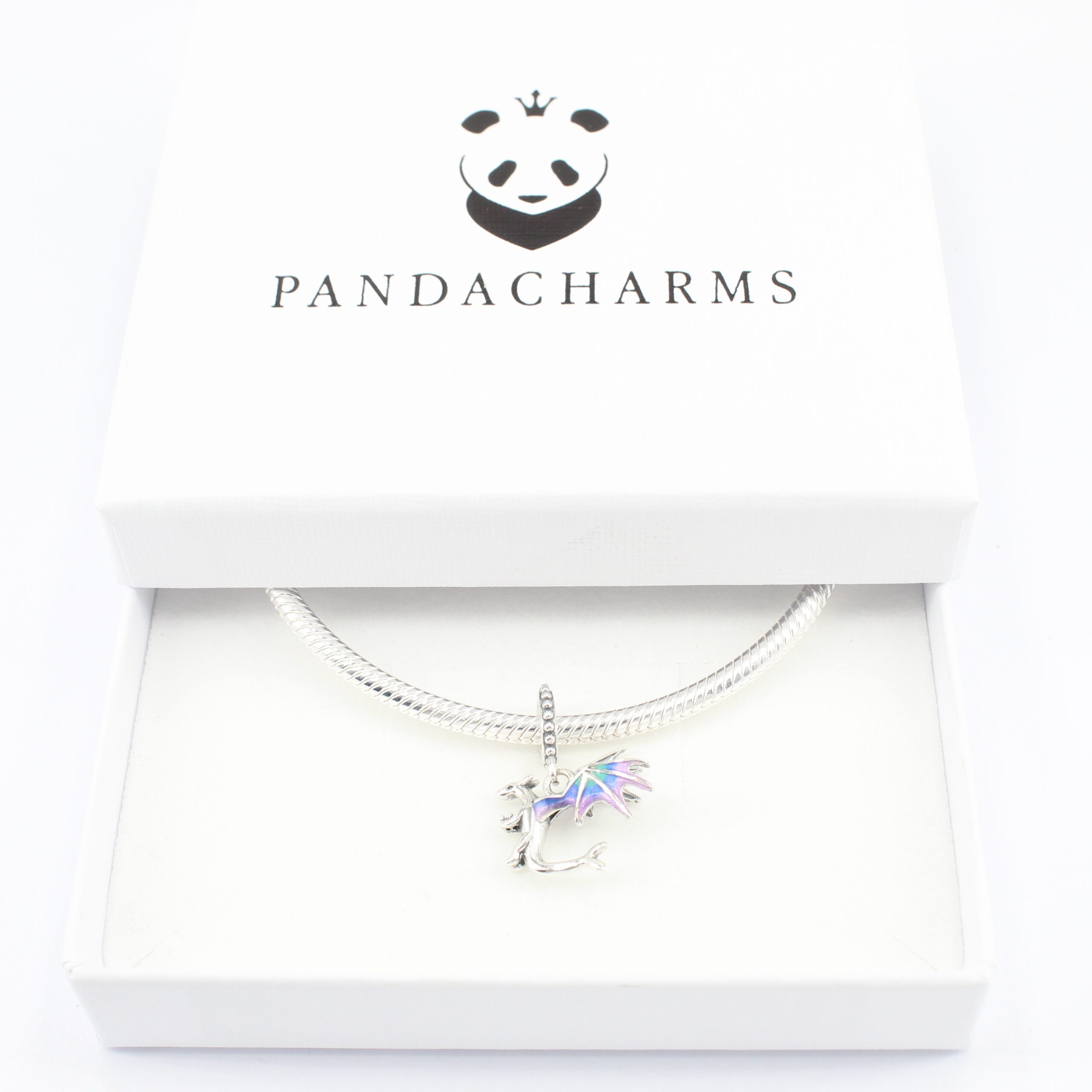 Bunter Drache Charm Anhänger 4 Bunter Drache Charm Anhänger